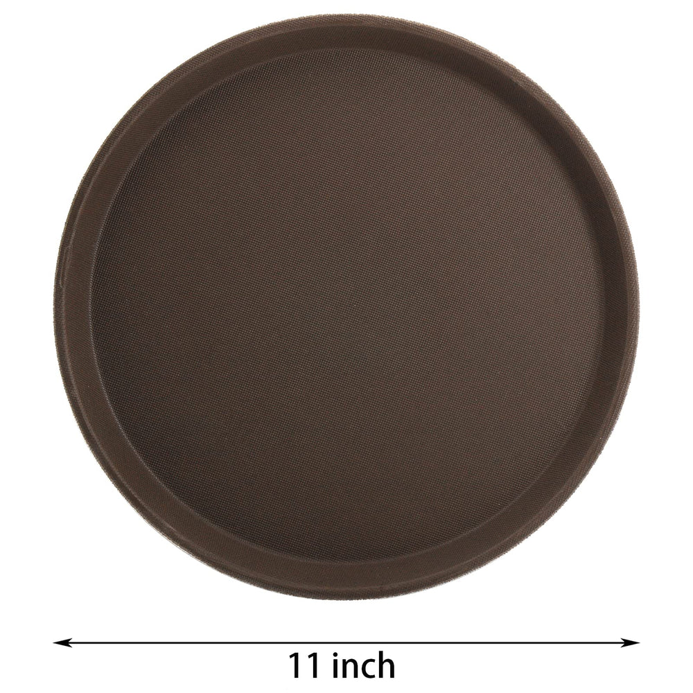TOPZEA 3 Pack Non-Slip Serving Tray, 11 Inch Fiberglass