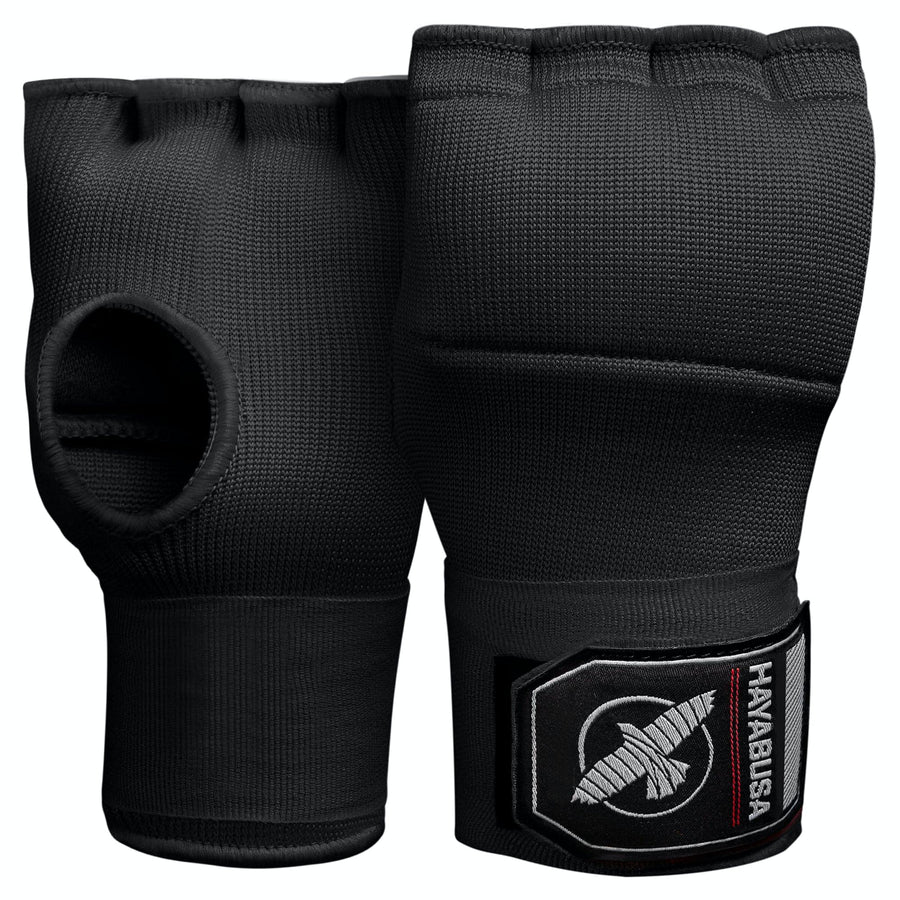 Hayabusa Quick Gel Boxing Hand Wrap Gloves - Black, Med