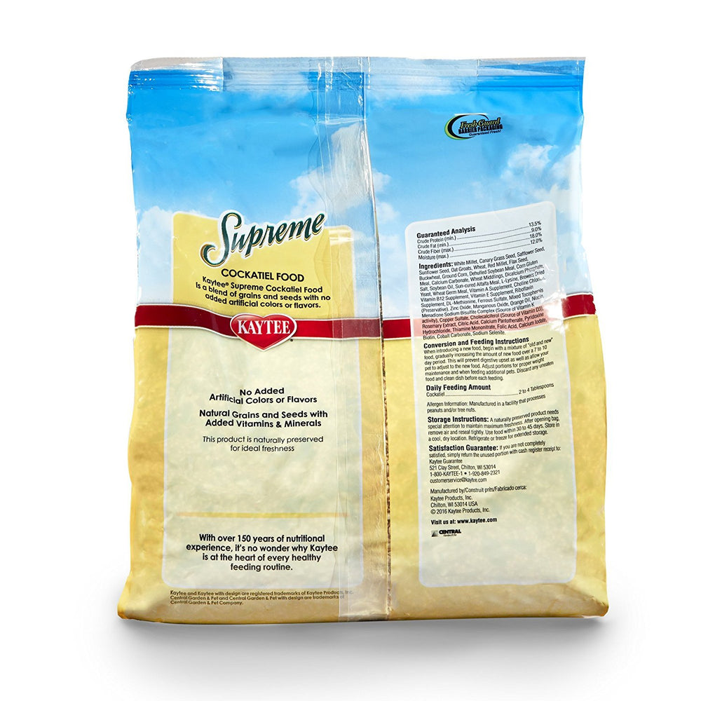 Supreme Cockatiel Food 5 lb