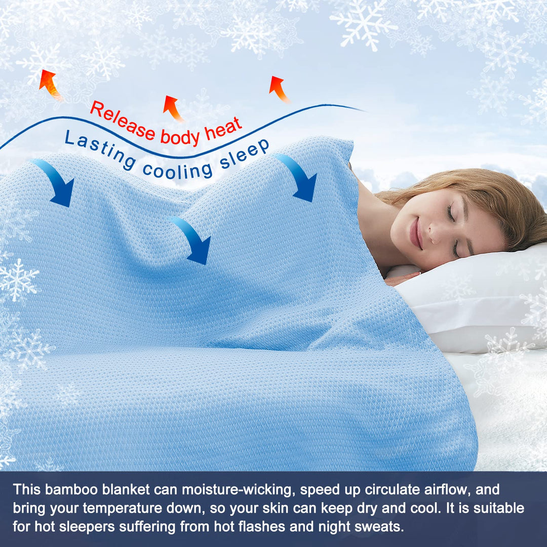 DANGTOP Cooling Blankets, 100% Rayon Derived from Bambo