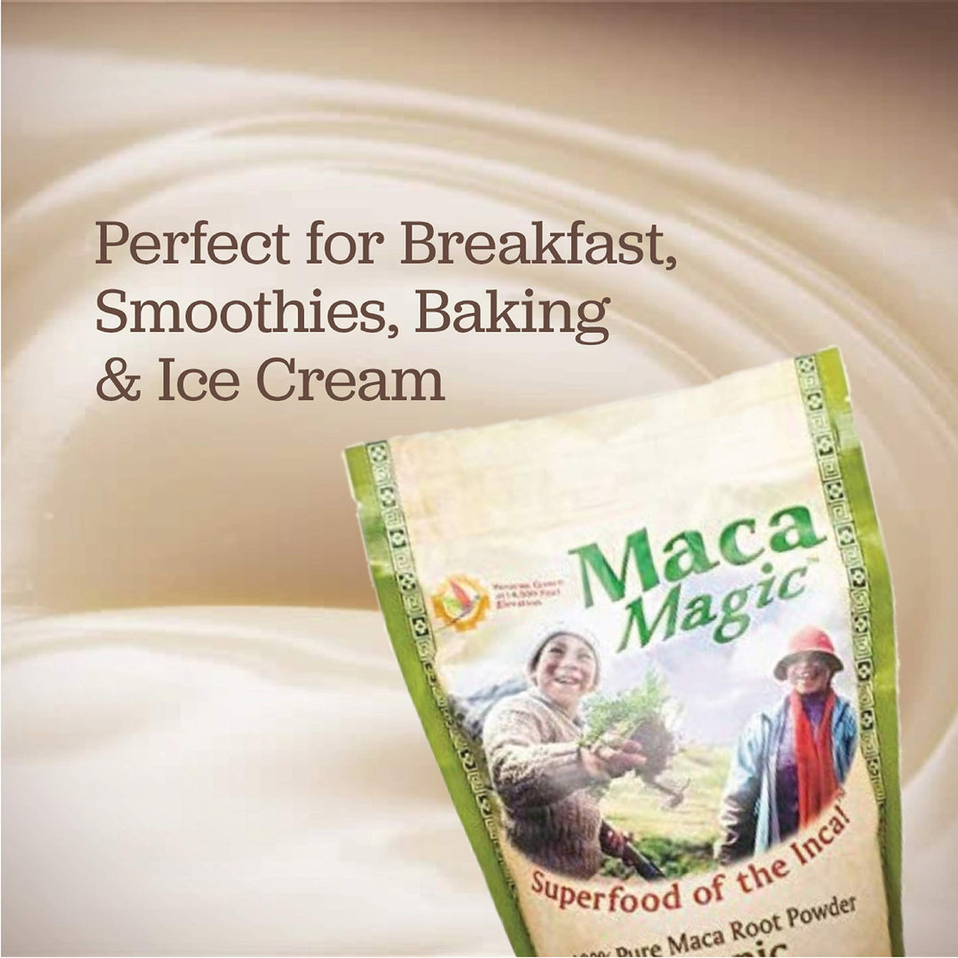 : 100% Organic Raw Powder (2.2 lbs) - Peruvian Premium Grade Superfood - Certified Organic - Vegan - Gluten Free- Perfect for Breakfast, Smoothies, Baking &amp; Ice Cream