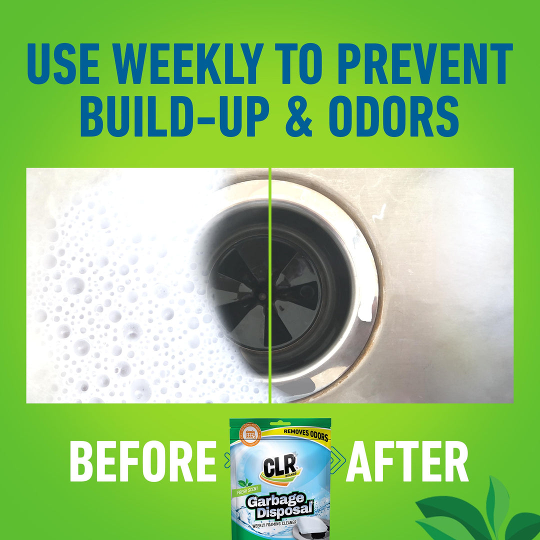 Fresh &amp; Clean Garbage Disposal, Fresh Scent Weekly Foaming Cleaning Pods, 5 Pods Total (Packaging May Vary)