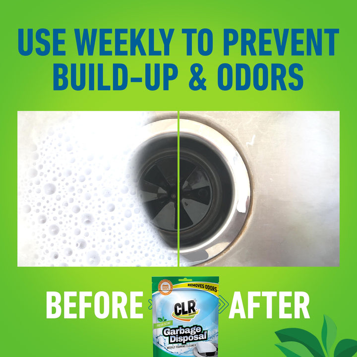 Fresh &amp; Clean Garbage Disposal, Fresh Scent Weekly Foaming Cleaning Pods, 5 Pods Total (Packaging May Vary)