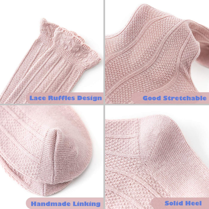 Baby Girls Knee High Socks Tube Cute Stockings Long Unisex Infants Toddler Sock Tights Baby Multicolor 3-12 Months