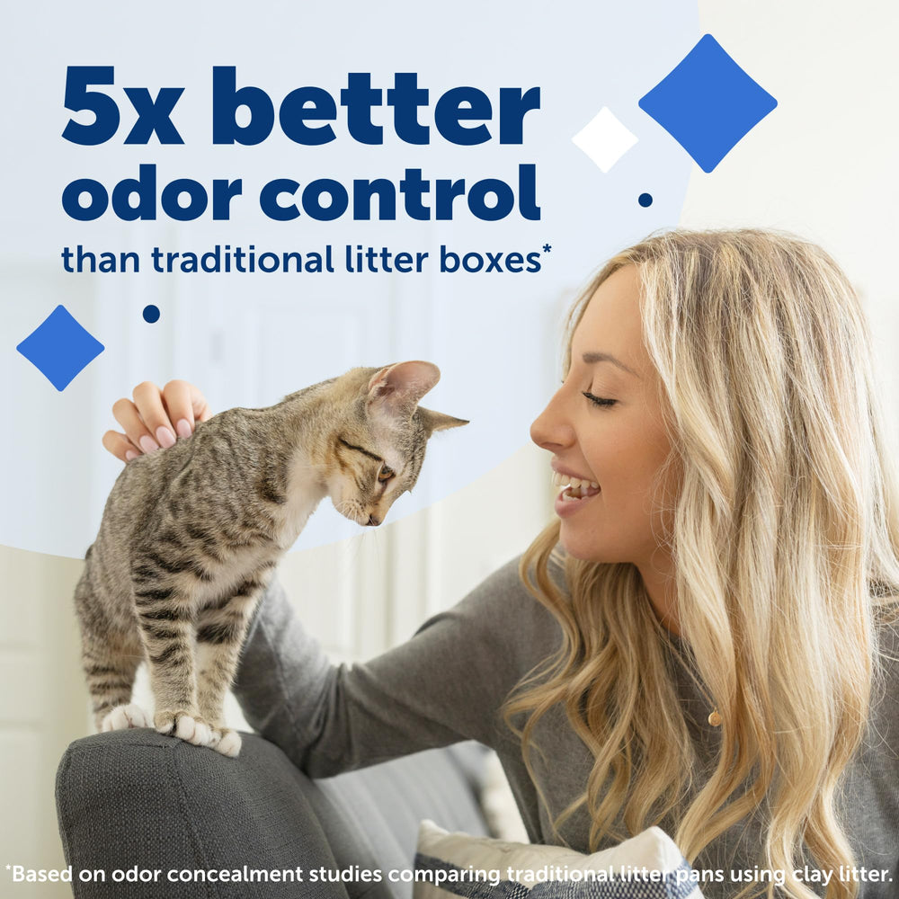 ScoopFree Crystal Smart Self-Cleaning Cat Litter Box - WiFi & App Enabled - Hands-Free Cleanup With Disposable Crystal Trays - Less Tracking, Superior Odor Control - Includes a Disposable Tray
