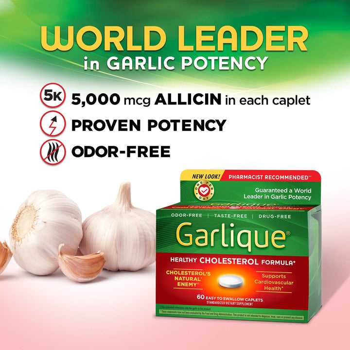 Garlique Garlic Extract Supplement, Healthy Cholesterol