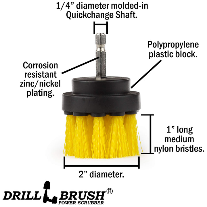 Bathroom Cleaning Brush - Shower Drill Cleaning Brush -