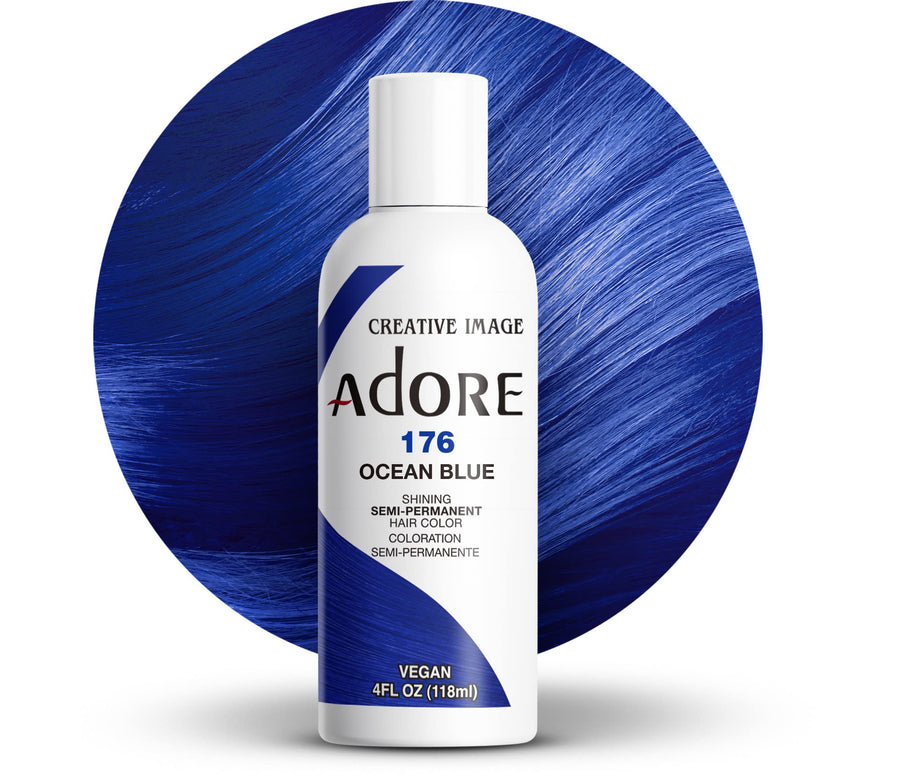Semi-Permanent Haircolor #176 Ocean Blue 4 Ounce (118ml)