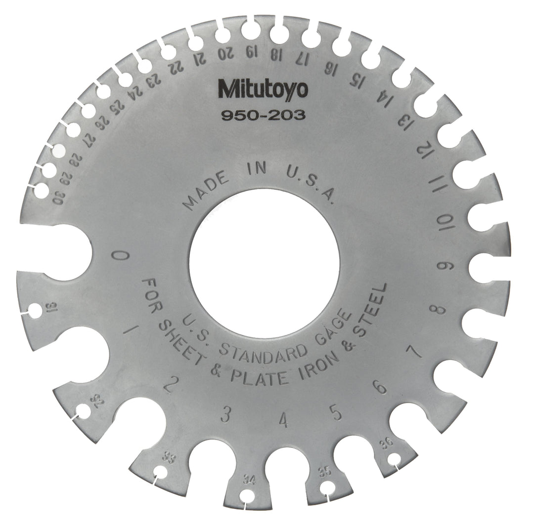 Mitutoyo 950-203, U.S. Standard Wire Gage for 0-36 Gage