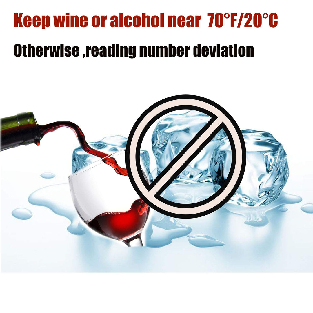 Spirit Alcohol Content Meter Measure/Wine Grape Check Refractometer/Liquor Homemade Brewing Level Check Tester/ 0 to 80% V/V Resolution with 1 Percentage Scale Hydrometer (refractometers-1)