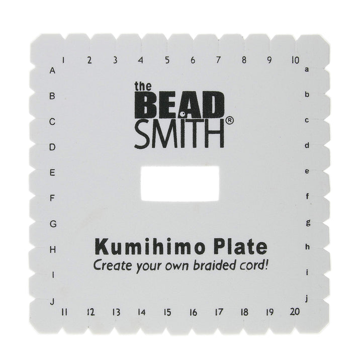 The Beadsmith Square Kumihimo Disk, 6 inch Diameter, 3/