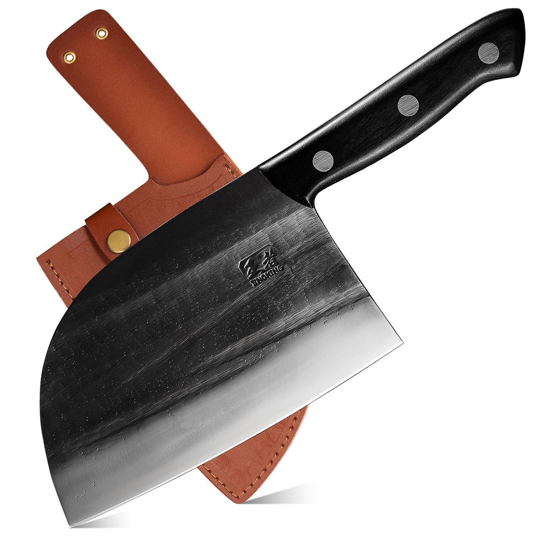 ENOKING Serbian Chef Knife 6.7 Inch, Handmade Professio