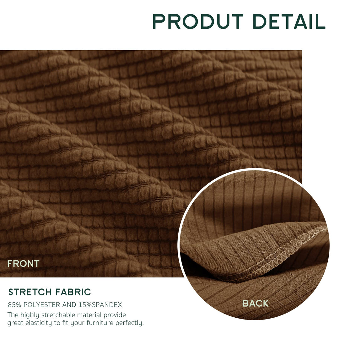 Couch Cushion Covers Stretch Cushion Covers Sofa Seat Cushion Slipcover Cushion Protector(Coffee, Medium)