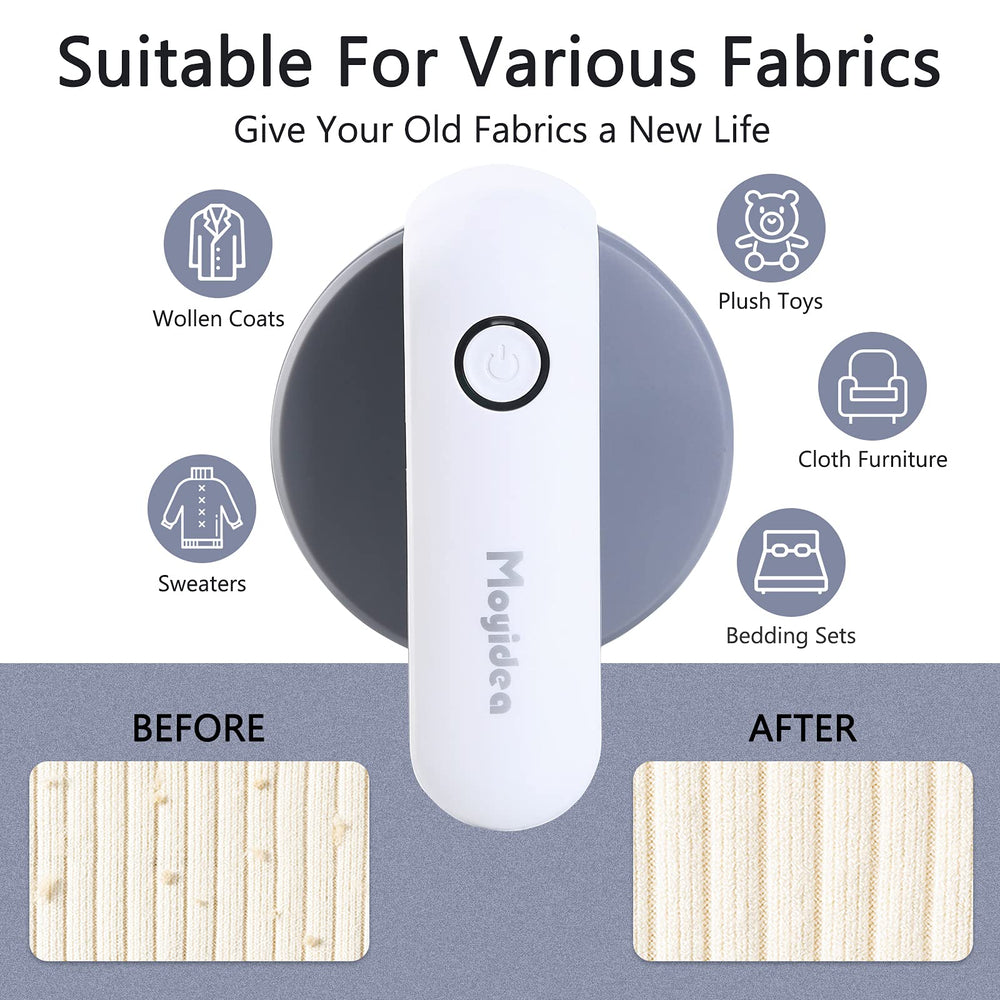 Moyidea Fabric Shaver, Portable Electric Lint Remover w