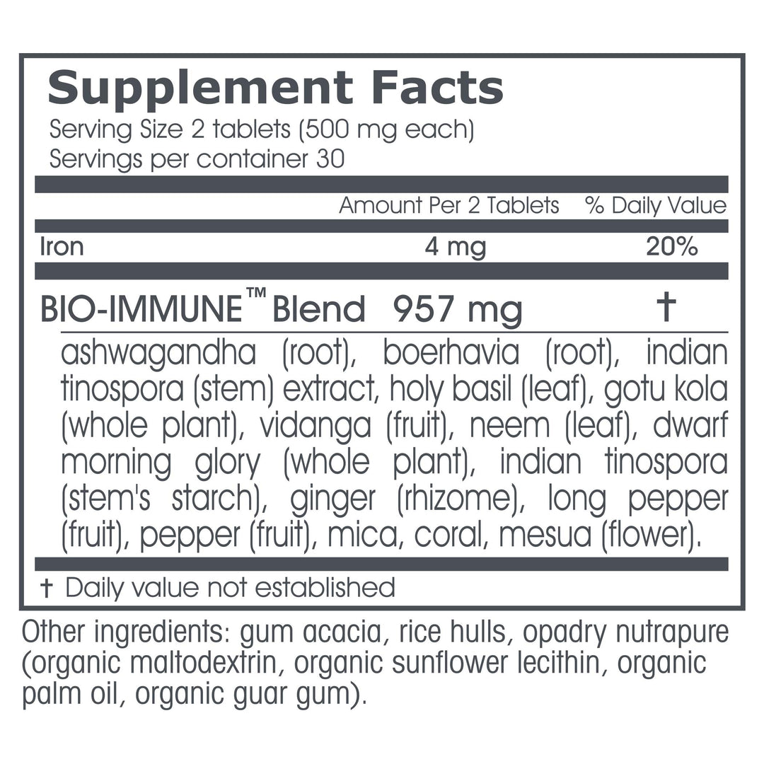 - Bio-Immune Herbal Supplement, Natural Tablets For Respiratory Health Support | Immune Support Supplementation That Promotes Healthy Immune Defense (60 Herbal Tablets - 500mg each)
