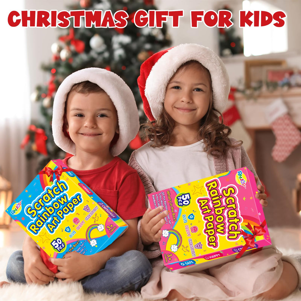 Rainbow Scratch Paper Sets: 60pcs Magic Art Craft Scratch Off Papers Supplies Kits Pad for Age 3-12 Kids Girl Boy Teen Toy Game Gift for Birthday|Party Favor|DIY Activities|Painting Game Gift