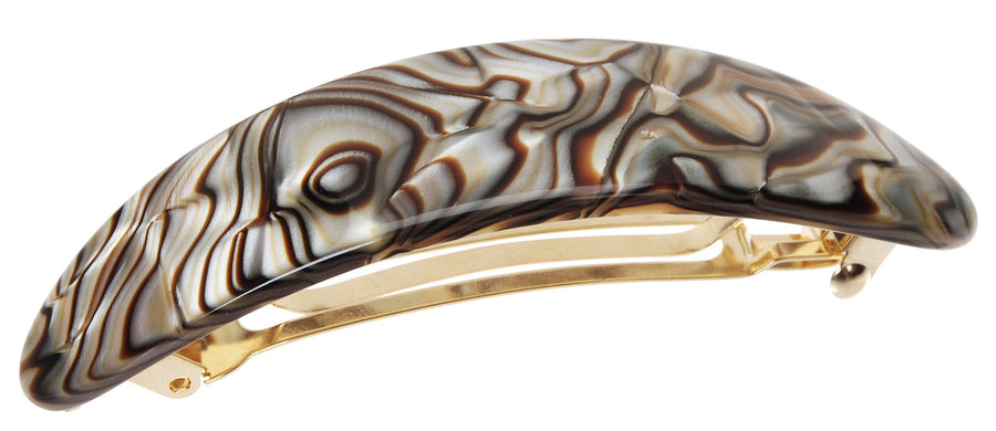 Oval Volume Barrette - Onyx