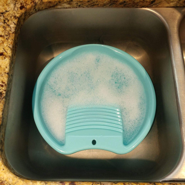 Ohisu Blue Washboard Basin for Hand Washing Clothes and