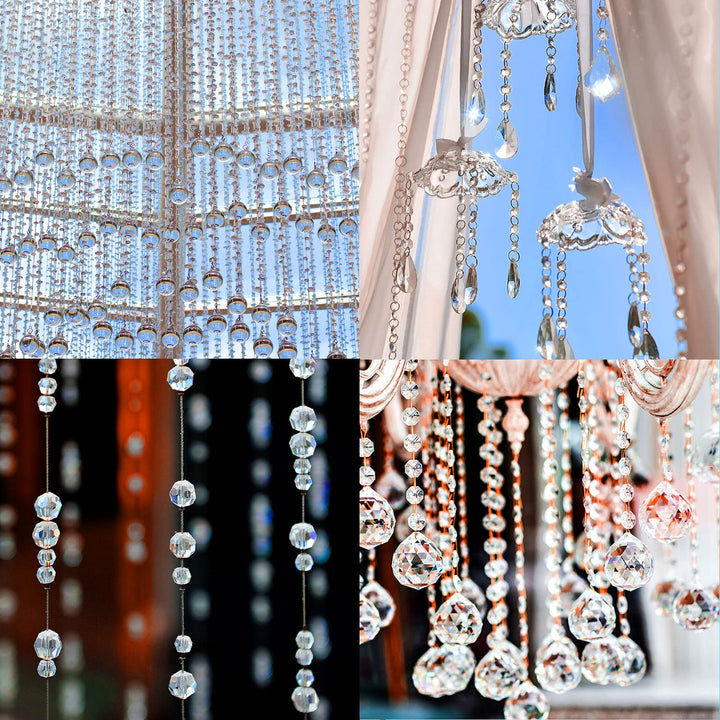 800 Pieces Crystal Rondelle Glass Beads Faceted Rondelle Beads DIY Glass Crystal Beads for Bracelets Necklace Pendants Jewelry Making Supplies (AB Color, 6 mm)