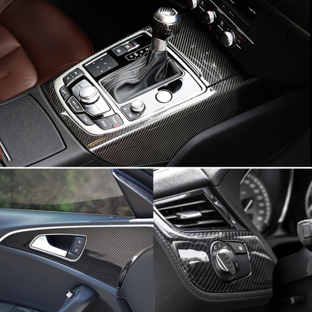 DIYAH High Gloss 6D Black Carbon Fiber Vinyl Wrap Stick