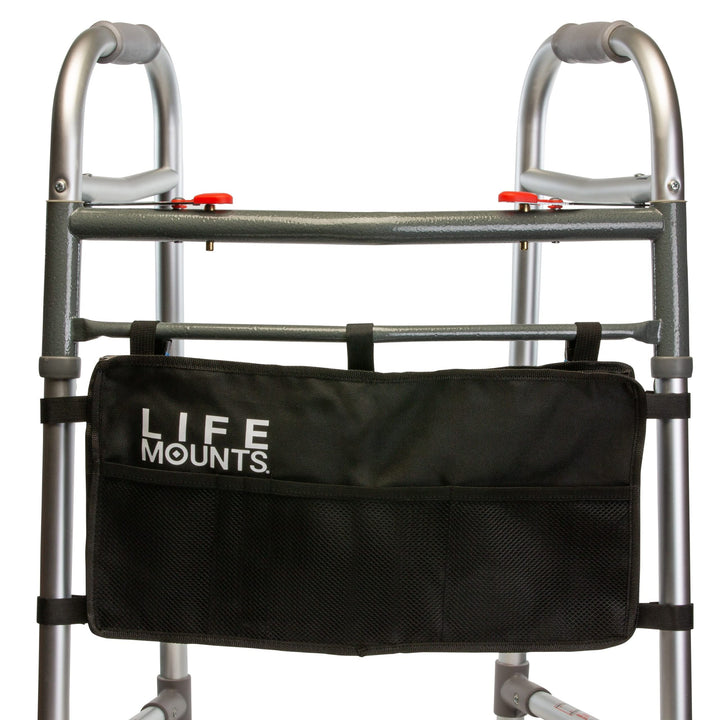 Life Mounts Walker/Rollator Organizer Bag (Black)