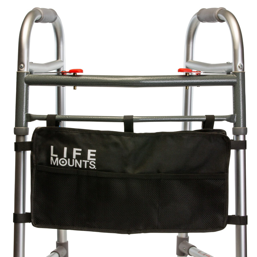 Life Mounts Walker/Rollator Organizer Bag (Black)