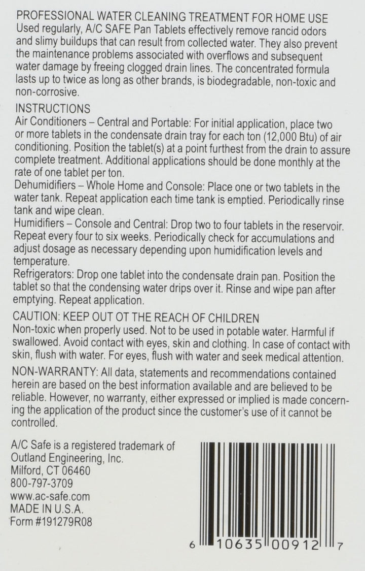 Outland Air Conditioner Pan Cleaner Tablets