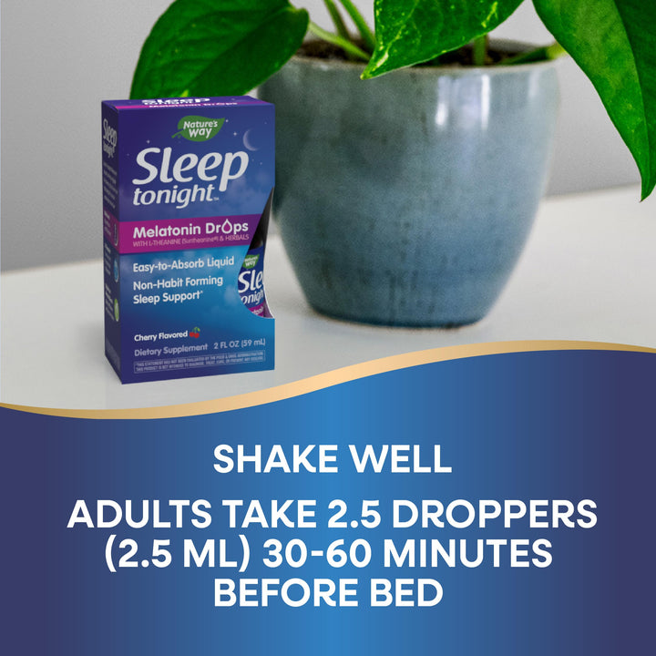 Nature&#39;s Way Sleep Tonight Melatonin Drops with
