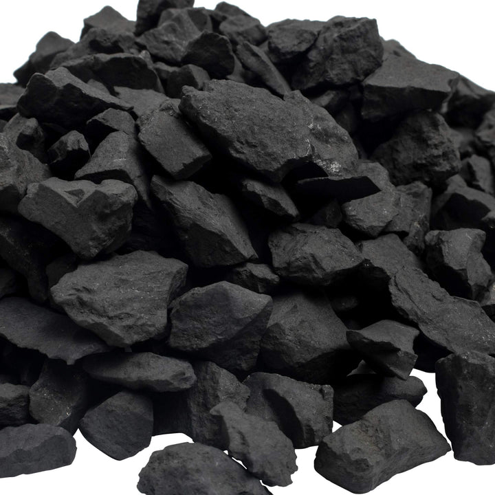 Shungite Stones - - Authentic Tier III Karelian Rocks for Drinking Water Infusion - Natural Minerals with High Fullerenes Content - 1-Pound Bag