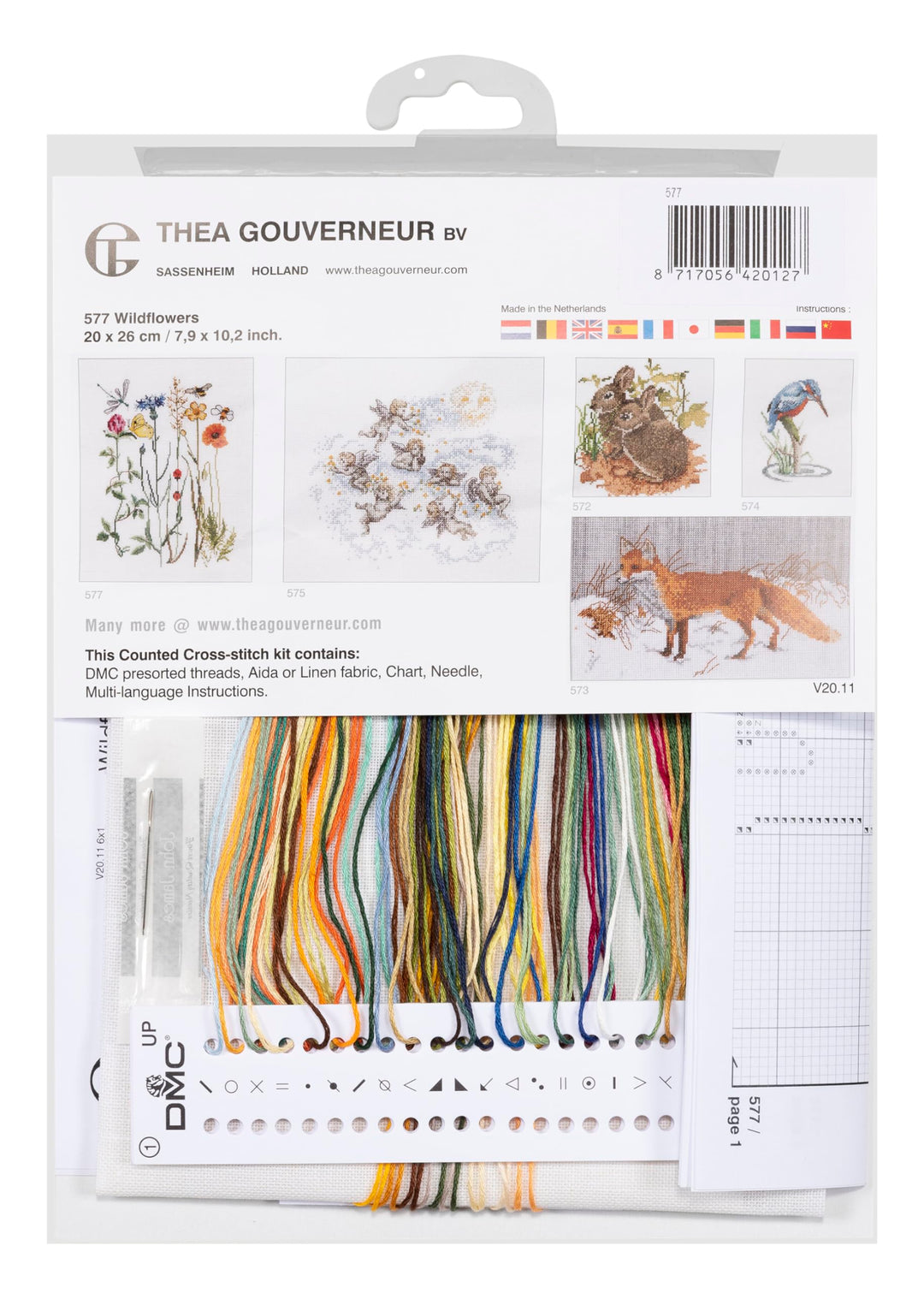 Thea Gouverneur - Counted Cross Stitch Kit - Wildflower