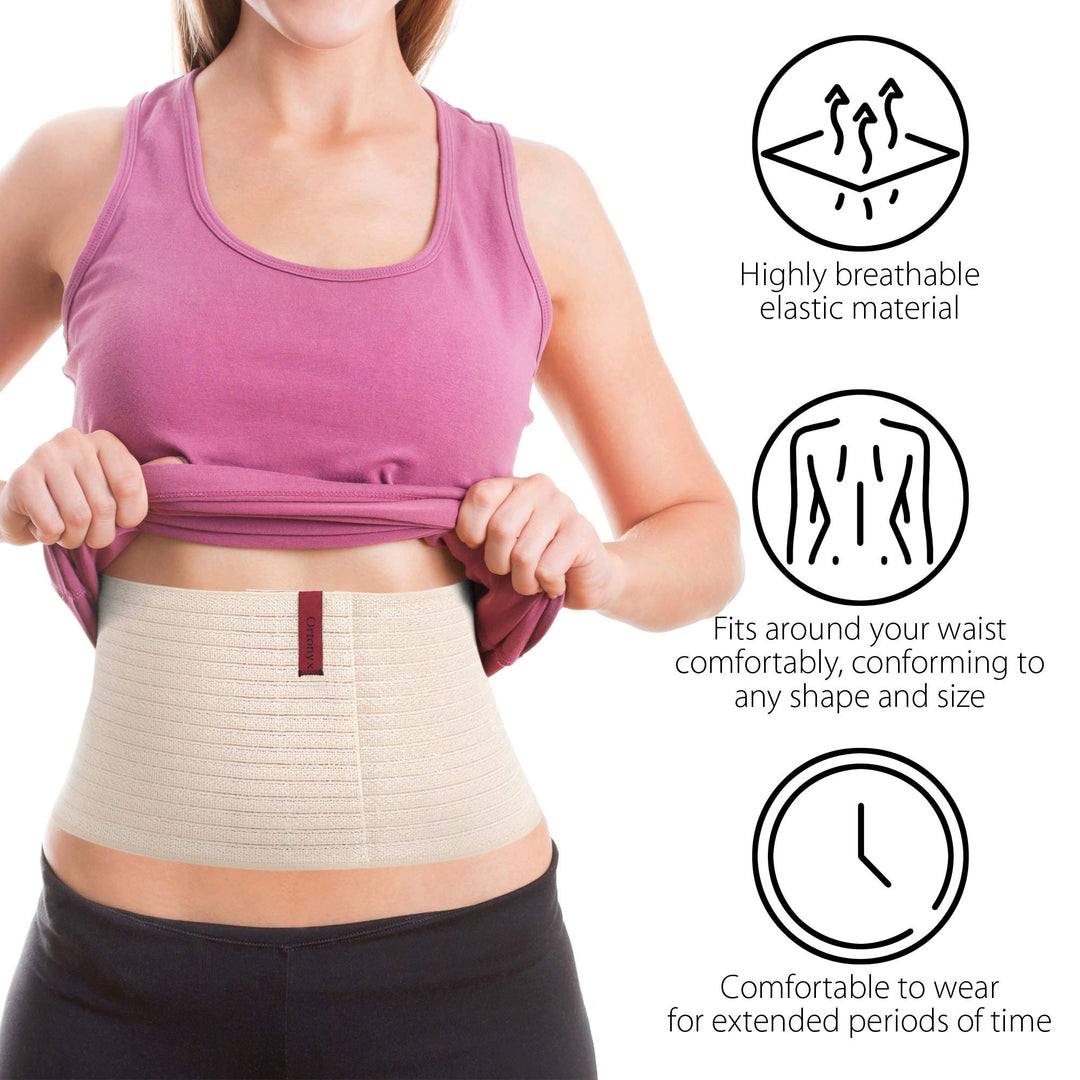 ORTONYX 6.25 Abdominal Binder for Men and Women/Postpar