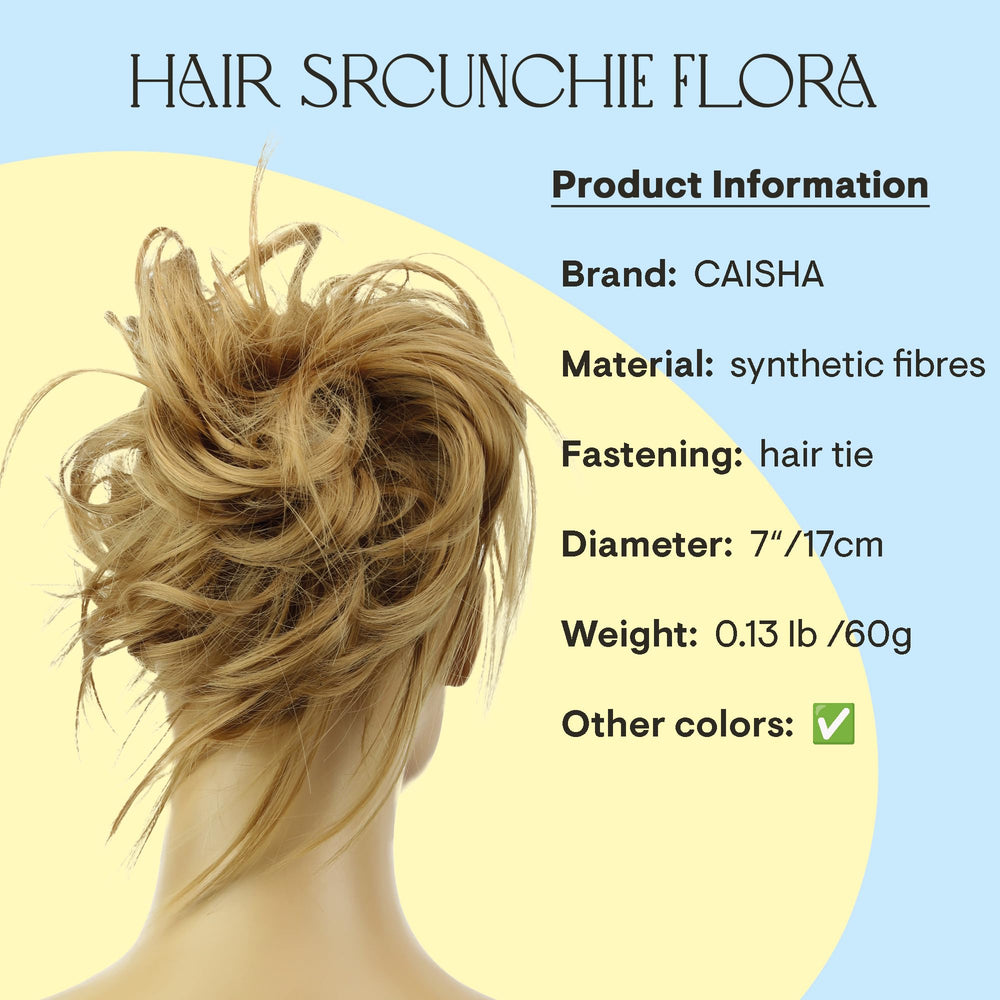 Medium Blonde # 22T G16F: Prettyshop Hairpiece Hair Rubber Scrunchie Scrunchy Updos Voluminous Wavy Messy Bun Medium Blonde # 22T G16F