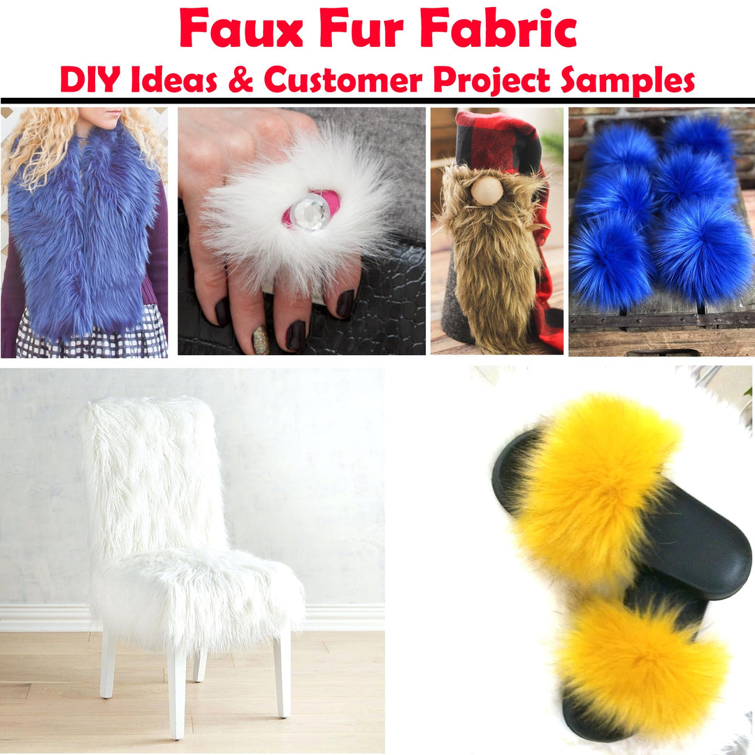 Barcelonetta | Faux Fur Scrap Pieces | 1 Lb Bag | Faux Fur Fabric Remnant | Gnome Beard, DIY Projects, Patches (Natural Colors)