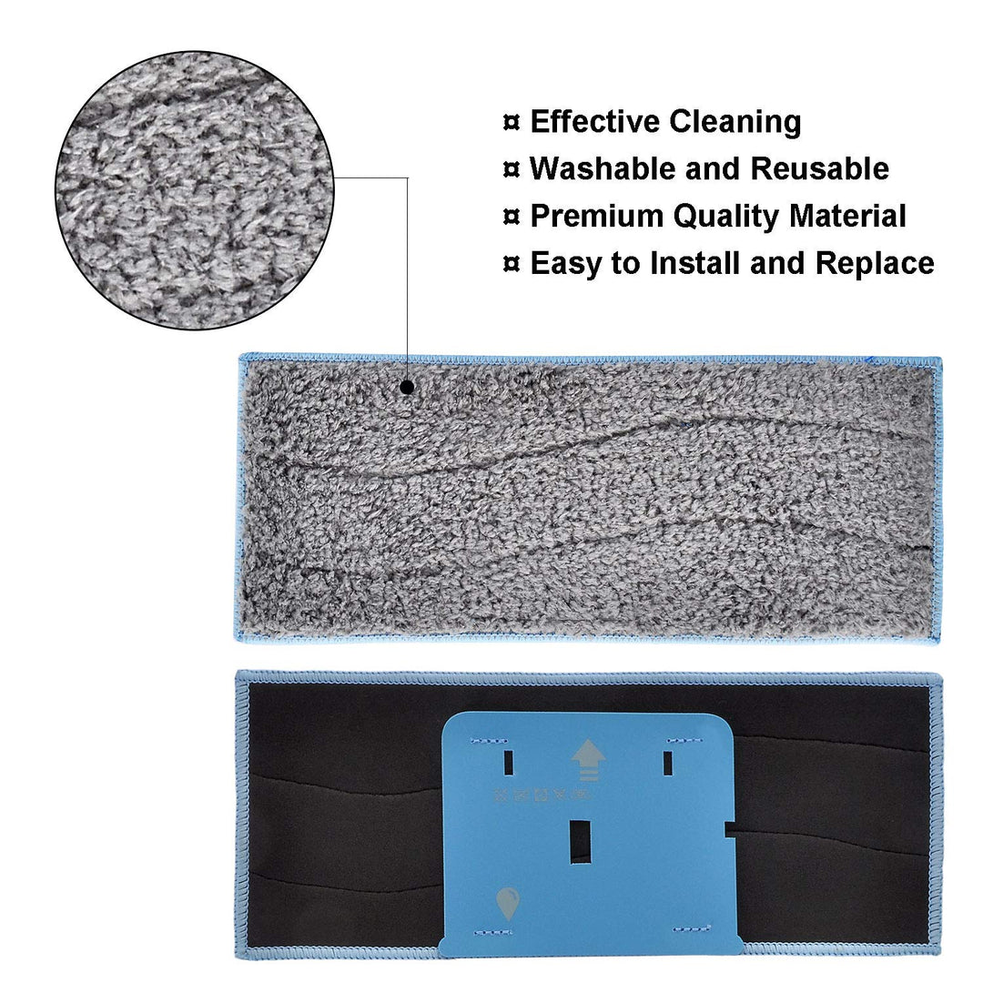 8 Pack Replacement Washable and Reusable Wet Mopping Pads Compatible with iRobot Braava Jet M6 (6110) (6112) Robot Mop