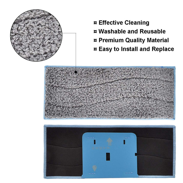 8 Pack Replacement Washable and Reusable Wet Mopping Pads Compatible with iRobot Braava Jet M6 (6110) (6112) Robot Mop