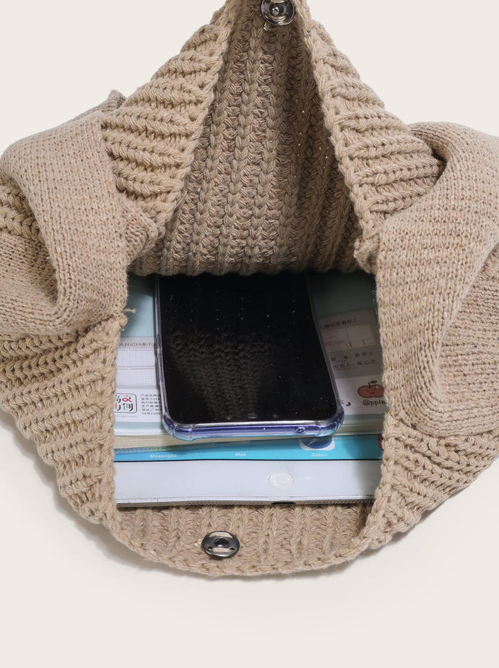 Women&#39;s Shoulder Handbags Crocheted Bags Large knit bag Tote bag aesthetic for school cute Tote bags Beach Bag Tote