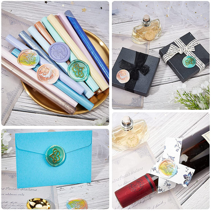 Lion Wax Seal Stamp Animal Vintage Sealing Wax Stamps Retro 25mm Removable Brass Stamp Head with Wood Handle for Wedding Invitations Envelopes Halloween Wrapping
