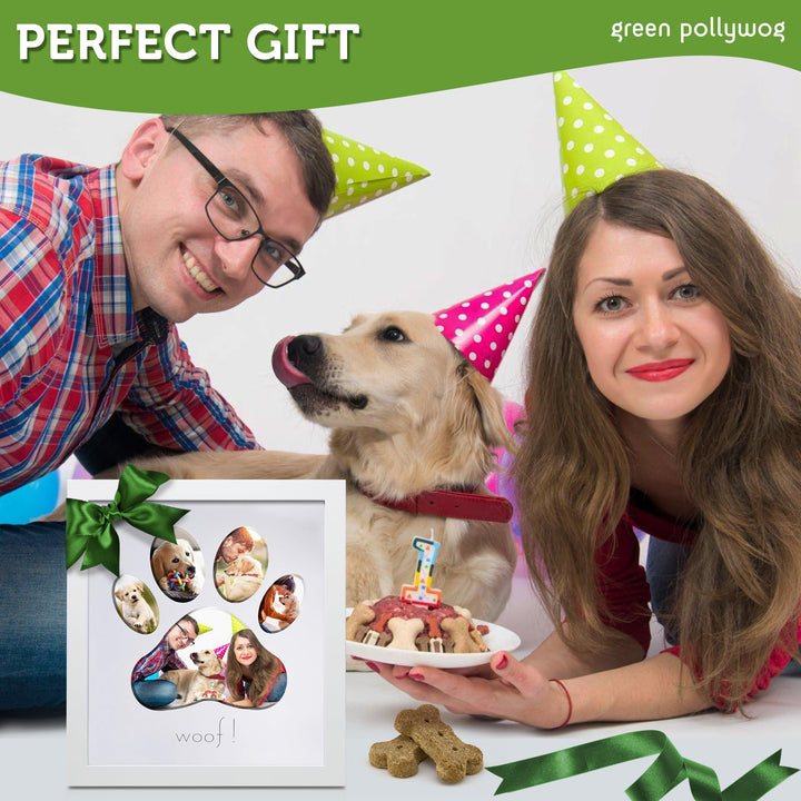 ,5-Opening Paw Print Collage Frame,Paw Print Picture Frame,Dog Frame for Pictures,Dog Mom Frame,Dog Dad Frame,Dog Paw Print Gifts,Pet Memorial Picture Frame,Pawprint Frame
