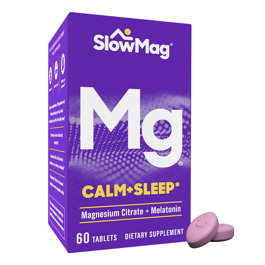 Slow-Mag MG Calm + Sleep Magnesium Citrate with Melaton