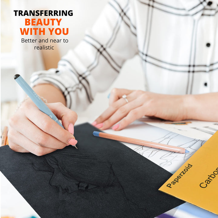 Paperzoid 30-Pack Carbon Paper for Tracing Patterns and
