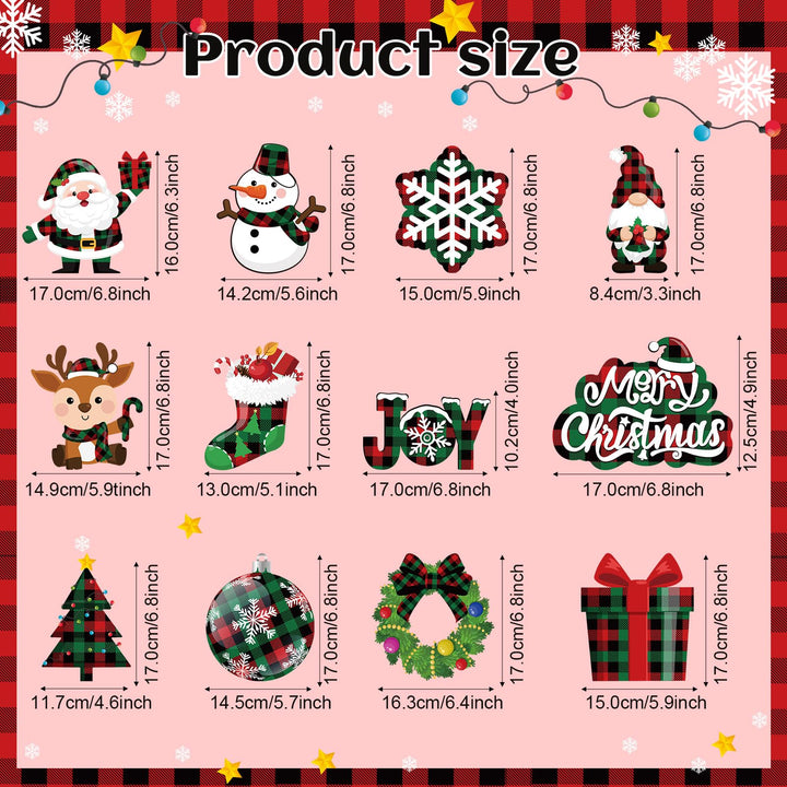 30 Pieces Christmas Hanging Foil Swirl Decorations Set Xmas Holiday Snowman Elk Sign Hanging Swirls Ceiling Decorations for Indoor Outdoor Happy Christmas Holiday Party Decor (Red, Black)