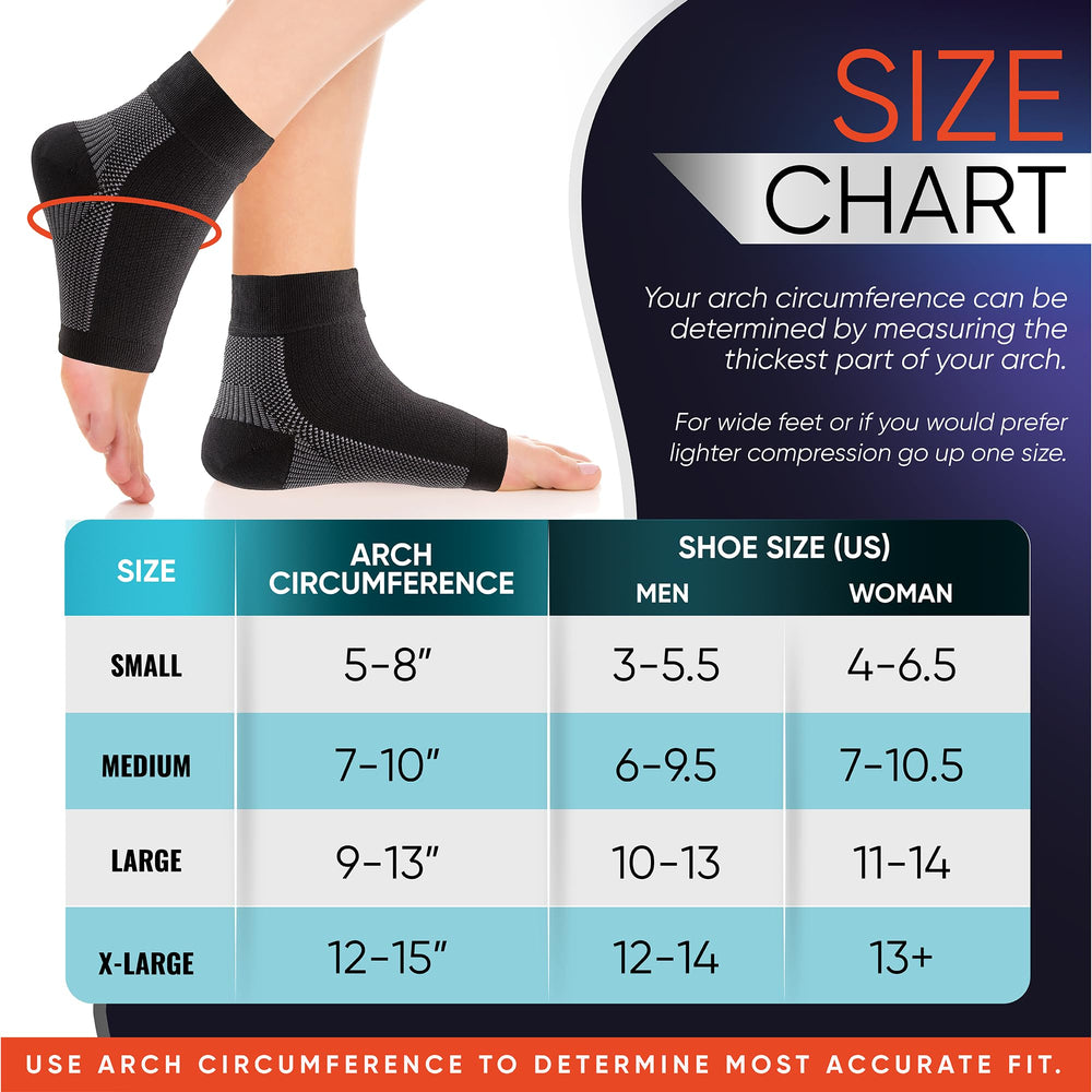 PhysFlex Compression Socks for Plantar Fasciitis, Achil