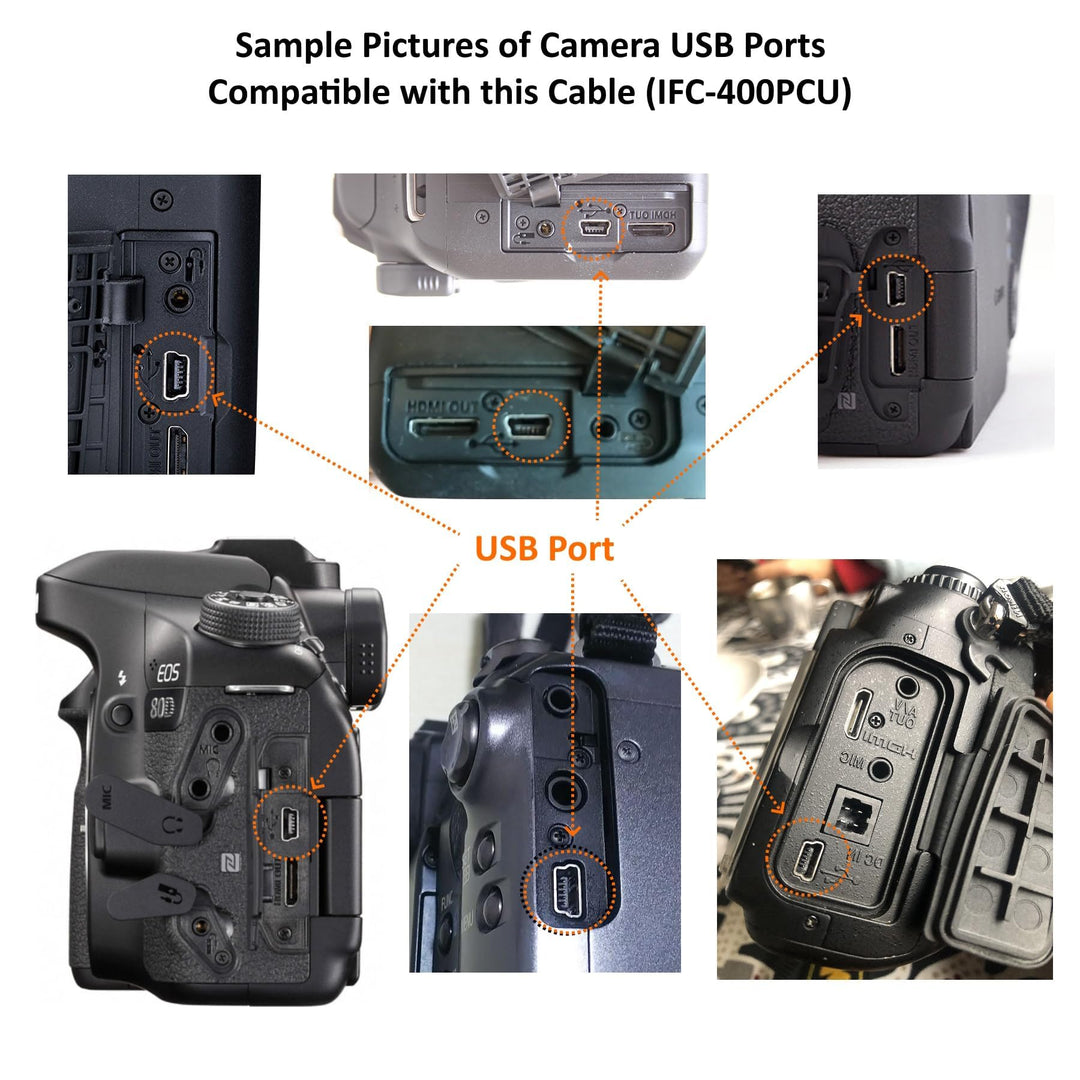 Camera IFC-400PCU USB Data / File Transfer Cable for Ca