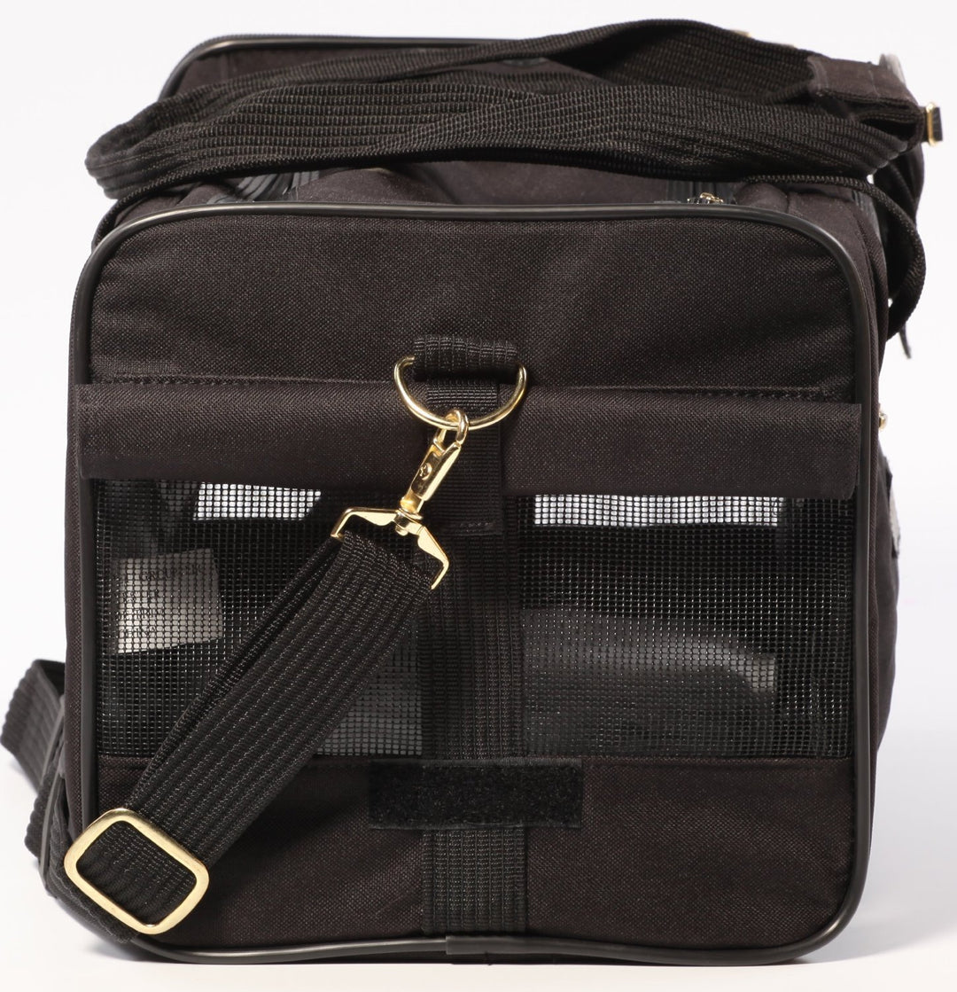 Delta Airlines Travel Pet Carrier, Airline Approved &amp; Guaranteed On Board - Black, Medium