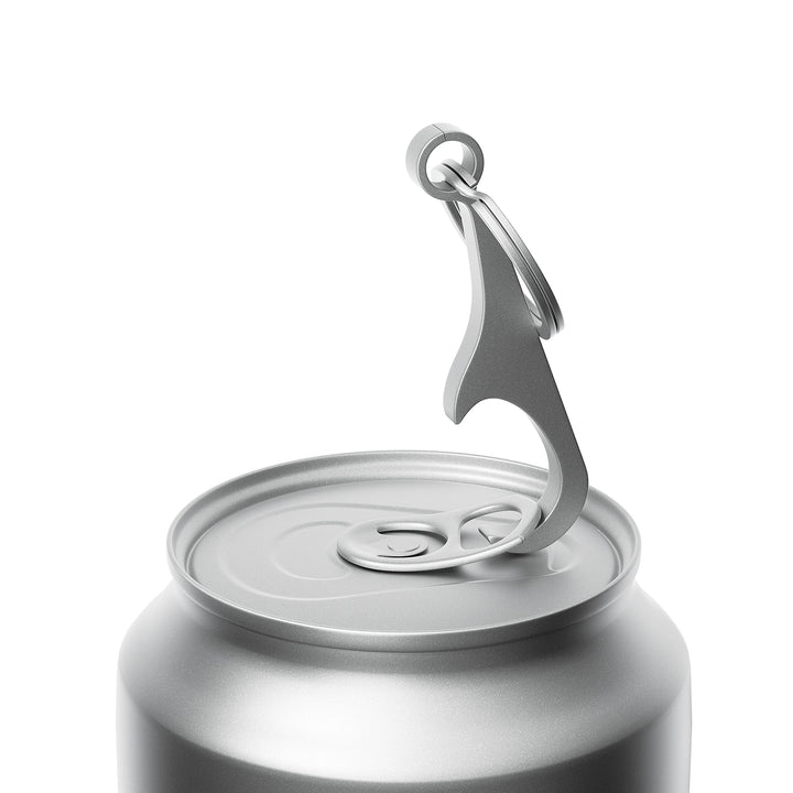 Titanium bottle opener keychain with keyring mini EDC bottle opener
