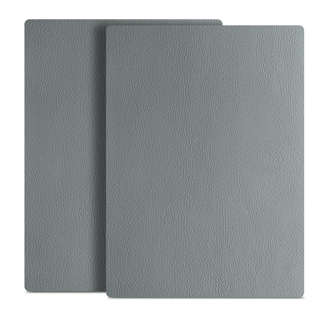 Leather Repair Patch 8x11 inch 2 Pcs, Durable Self Adhesive Vinyl and Leather Repair Kit for Couch, Car Seats, Boat Seats, Sofa, Vinyl Upholstery. - Light Grey