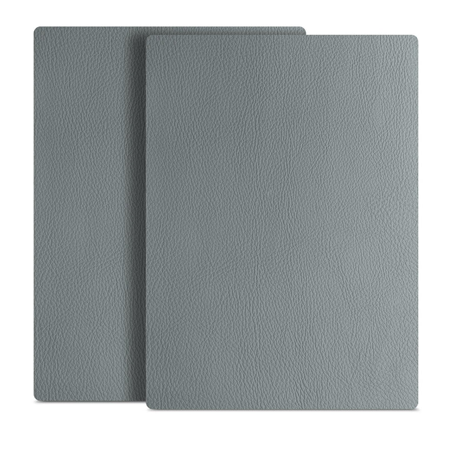 Leather Repair Patch 8x11 inch 2 Pcs, Durable Self Adhesive Vinyl and Leather Repair Kit for Couch, Car Seats, Boat Seats, Sofa, Vinyl Upholstery. - Light Grey