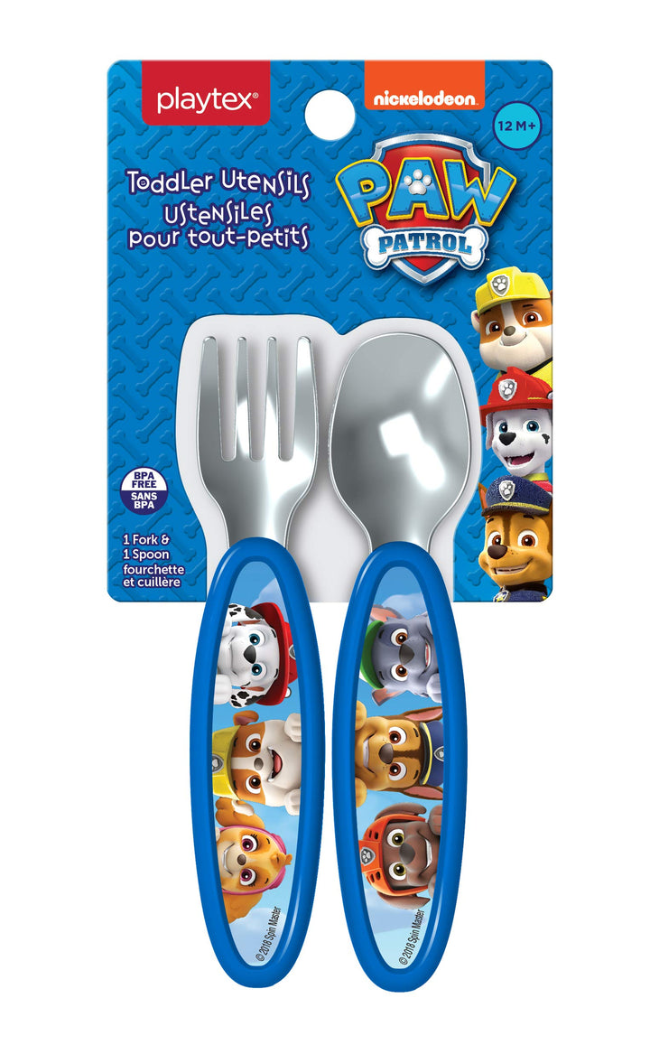 Playtex Mealtime Paw Patrol Utensils for Boys Including