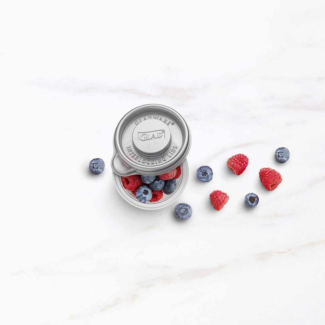 GladWare Home Mini Round Food Storage Containers, Small