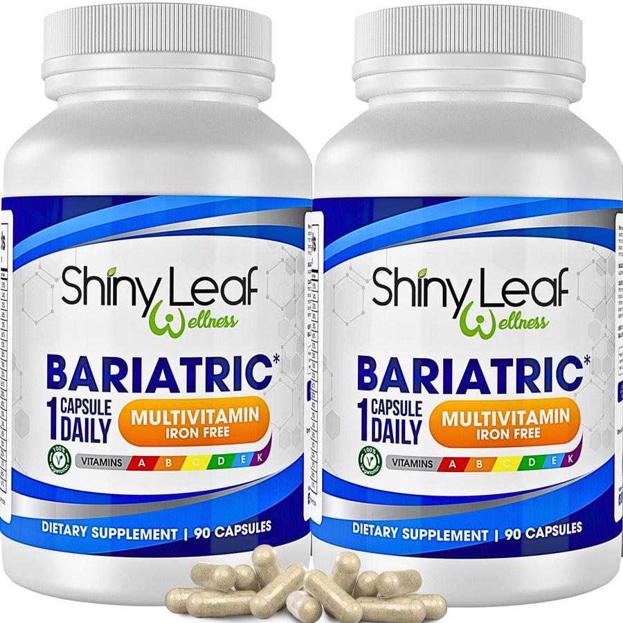 Bariatric Multivitamin Without Iron - Vitamins for Gastric Bypass & Sleeve, 1 Daily Capsule W Vitamin A, C, D, Biotin, Zinc, B12, K, Vegetarian, Soy-Free, GMP Cert., Made in USA (180 Ct.)
